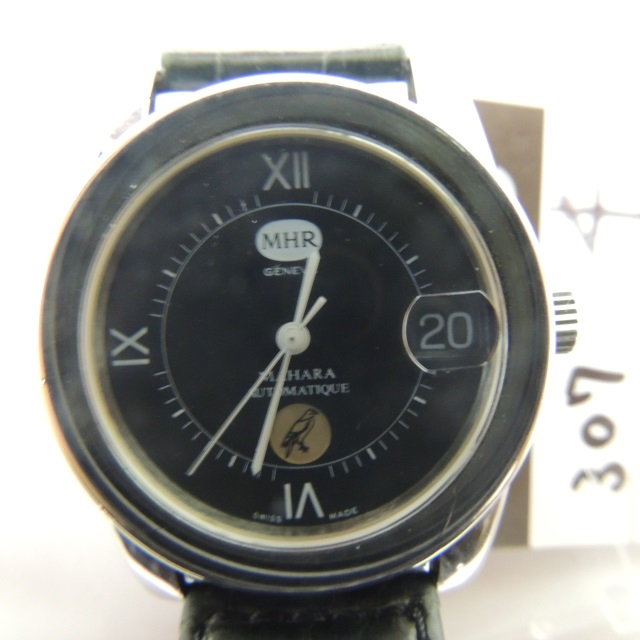 中古美品マハラ【MHR】 スパルビエロ ブラック 自動巻 37mm